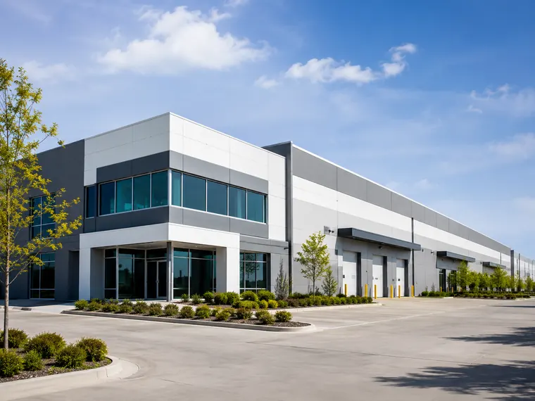 Modern industrial factory exterior in Industrial Area
